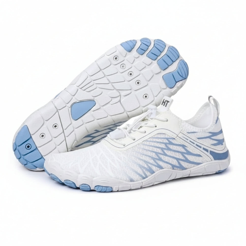 Blue Aqua Water Sports Shoes – Mesh Lace-Up, Rubber Sole