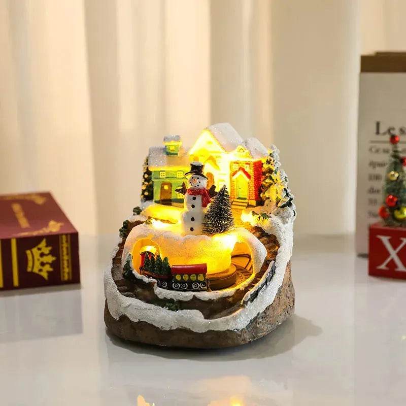 Christmas Rotating Resin Luminous Music Box Ornaments - EX-STOCK Canada