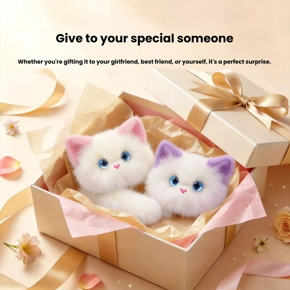 Interactive AI Cat Plush Toy – Rechargeable Electronic Pet