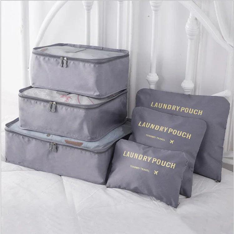 6 PCS Travel Storage Bag Set for Clothes Tidy Organizer EX-STOCK Canada