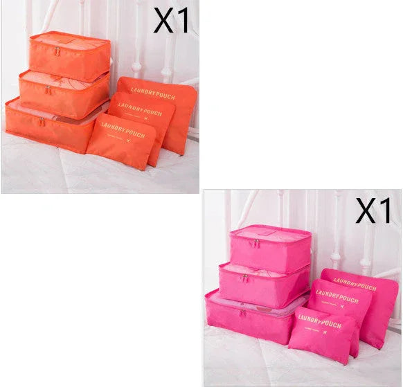 6 PCS Travel Storage Bag Set for Clothes Tidy Organizer EX-STOCK Canada