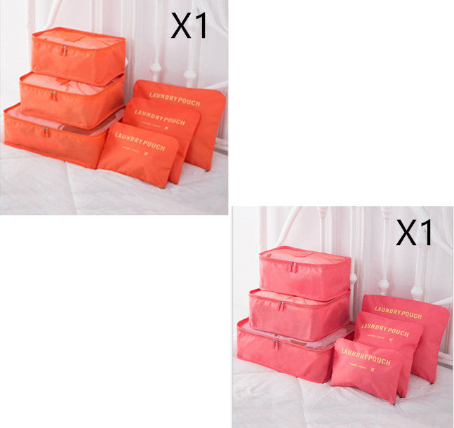 6 PCS Travel Storage Bag Set for Clothes Tidy Organizer EX-STOCK Canada