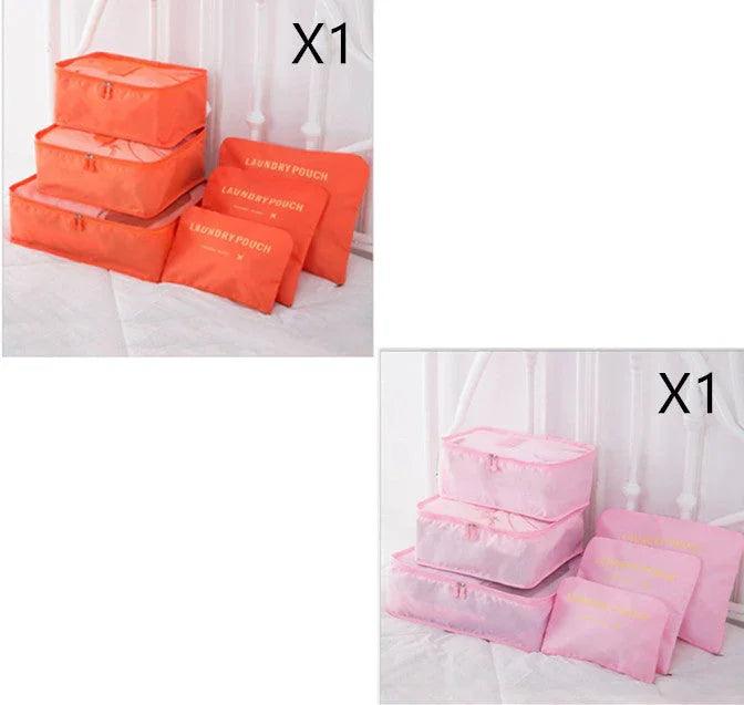6 PCS Travel Storage Bag Set for Clothes Tidy Organizer EX-STOCK Canada