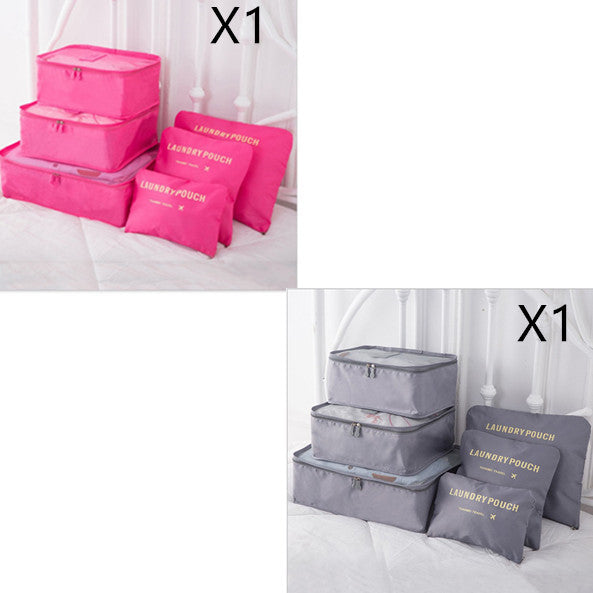 6 PCS Travel Storage Bag Set for Clothes Tidy Organizer EX-STOCK Canada