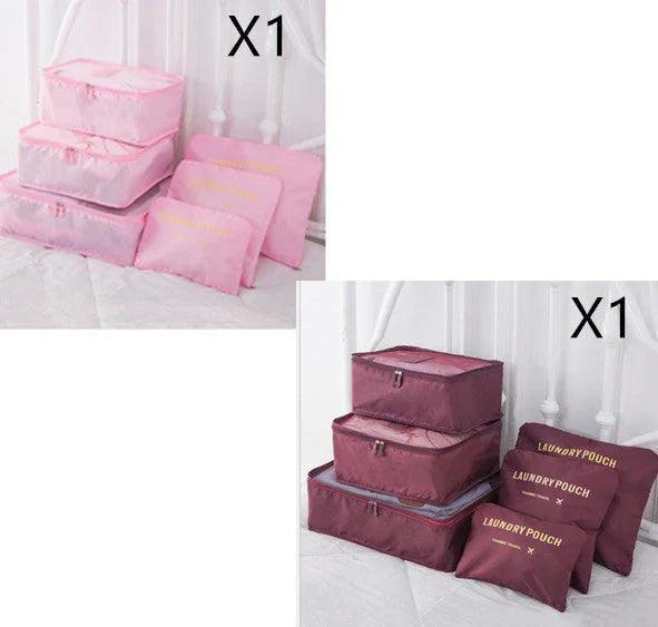 6 PCS Travel Storage Bag Set for Clothes Tidy Organizer EX-STOCK Canada