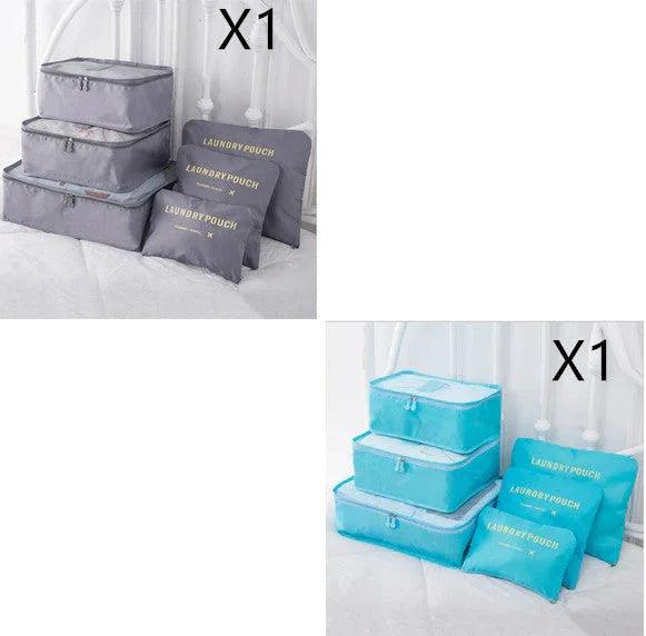 6 PCS Travel Storage Bag Set for Clothes Tidy Organizer EX-STOCK Canada