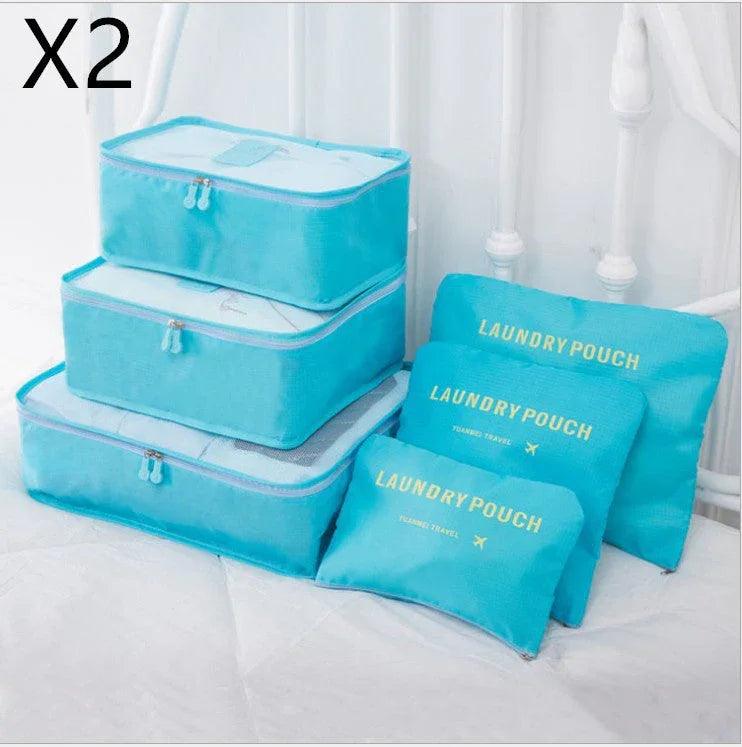 6 PCS Travel Storage Bag Set for Clothes Tidy Organizer EX-STOCK Canada