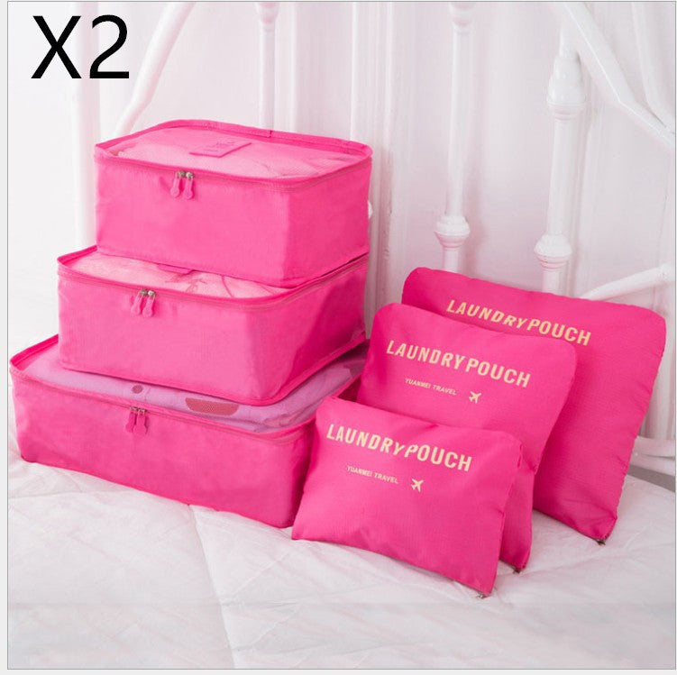 6 PCS Travel Storage Bag Set for Clothes Tidy Organizer EX-STOCK Canada