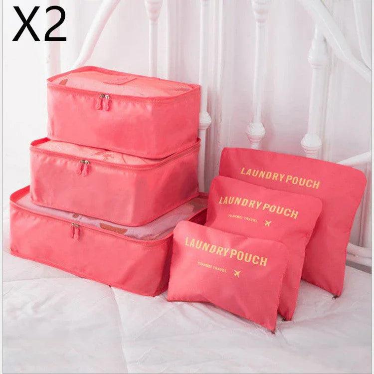 6 PCS Travel Storage Bag Set for Clothes Tidy Organizer EX-STOCK Canada