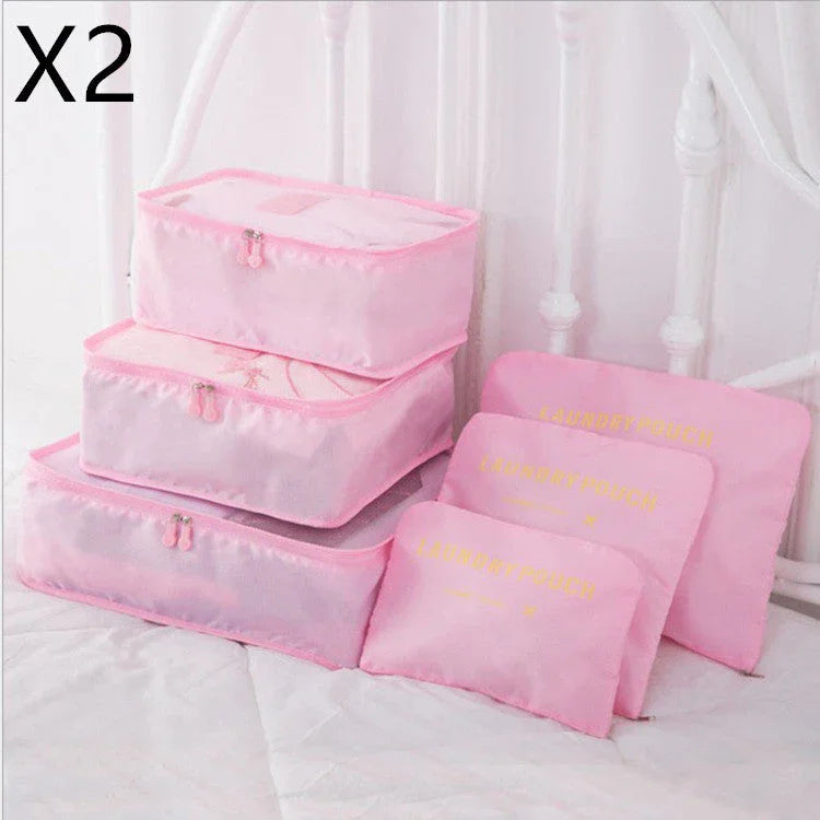 6 PCS Travel Storage Bag Set for Clothes Tidy Organizer EX-STOCK Canada