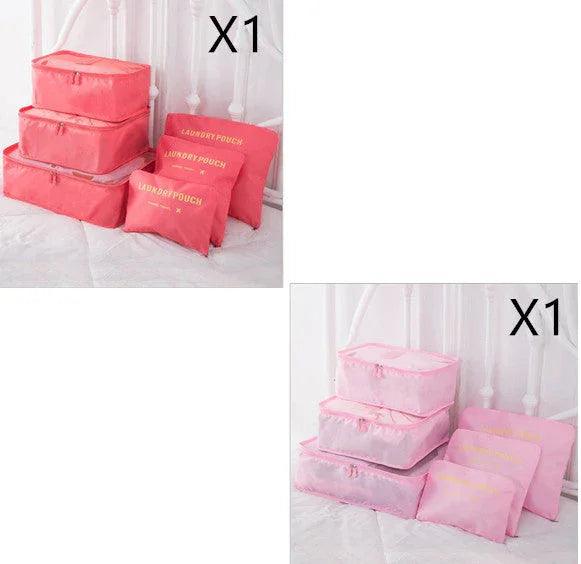6 PCS Travel Storage Bag Set for Clothes Tidy Organizer EX-STOCK Canada
