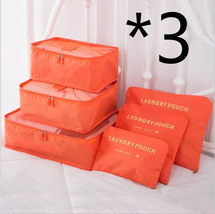 6 PCS Travel Storage Bag Set for Clothes Tidy Organizer EX-STOCK Canada