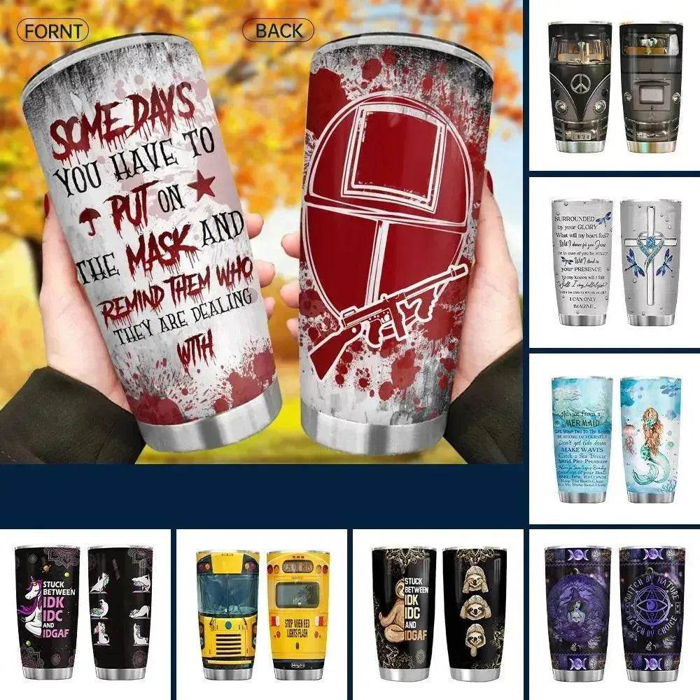 600ml 20oz Customized Car Mug Stainless Steel Tumbler Gift DIY Beer Mug - EX-STOCK Canada