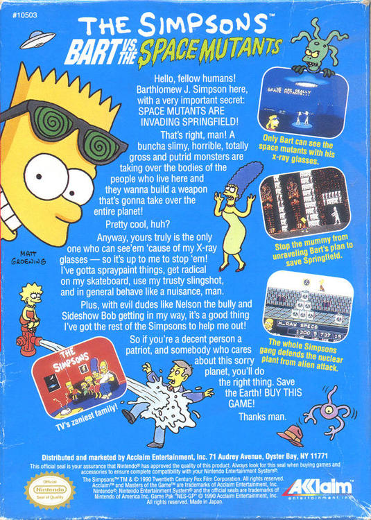 The Simpsons - Bart vs The Space Mutants