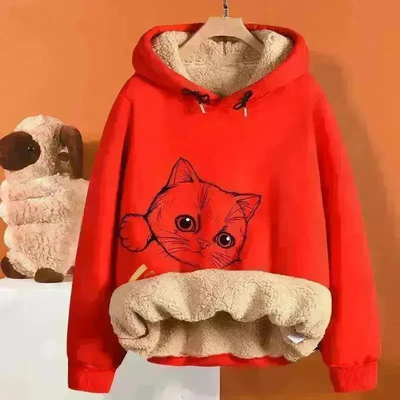 Unisex Fleece-lined Thick Hoodie Sweatshirt Pullover top - EX-STOCK CANADA