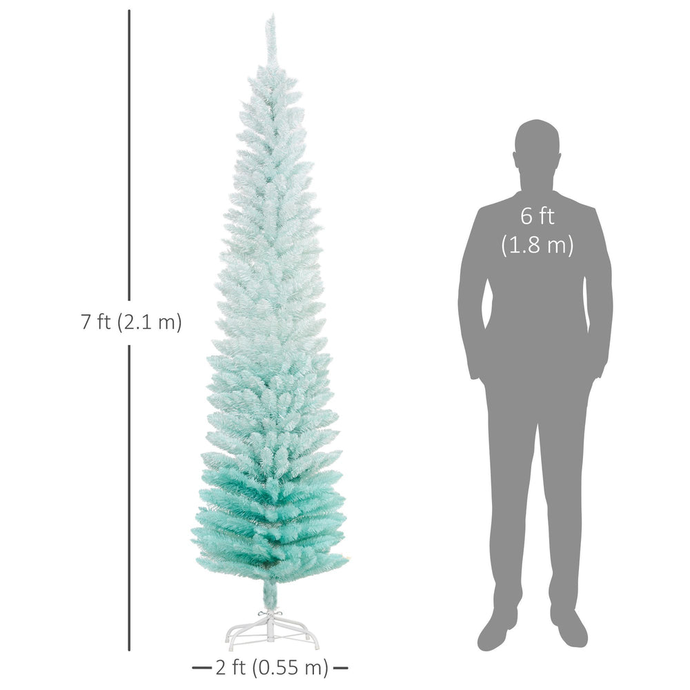 Sapin de Noël artificiel fin en PVC de 7' avec 500 branchesEX-STOCK Canada