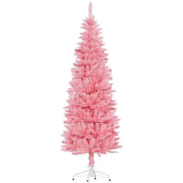 6ft Tall Pencil Artificial Christmas Tree With 479 Branch Tips With Steel Base EX-STOCK Canada