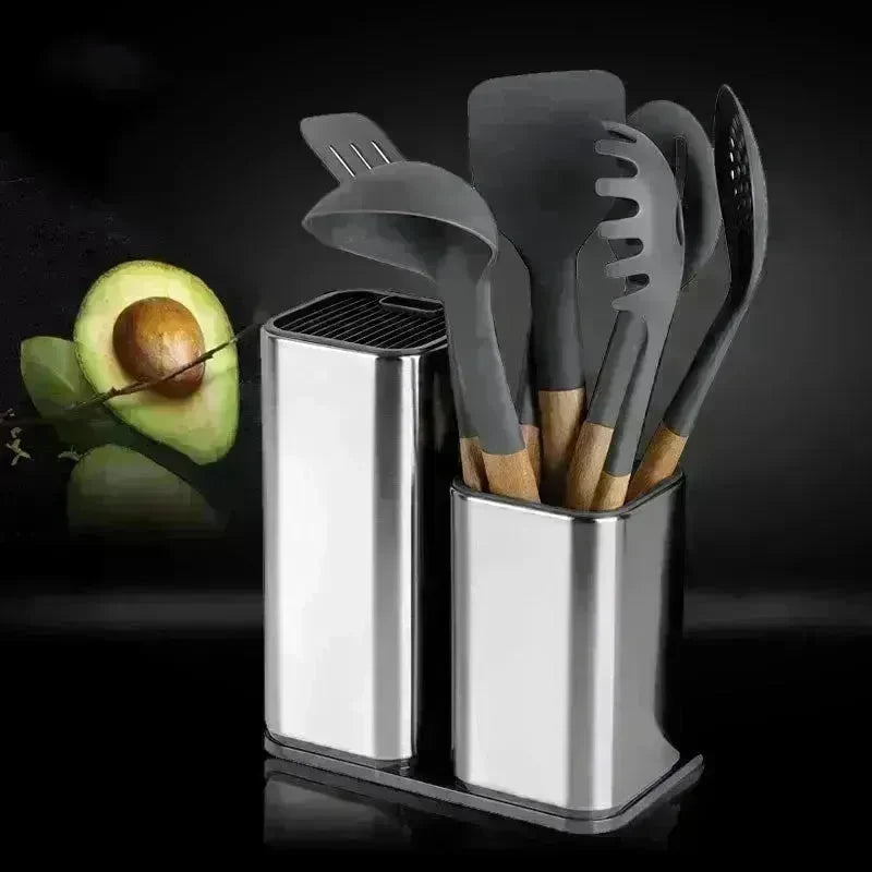 Stainless Steel Kitchen Cutlery Holder Utensils holder - EX-STOCK CANADA