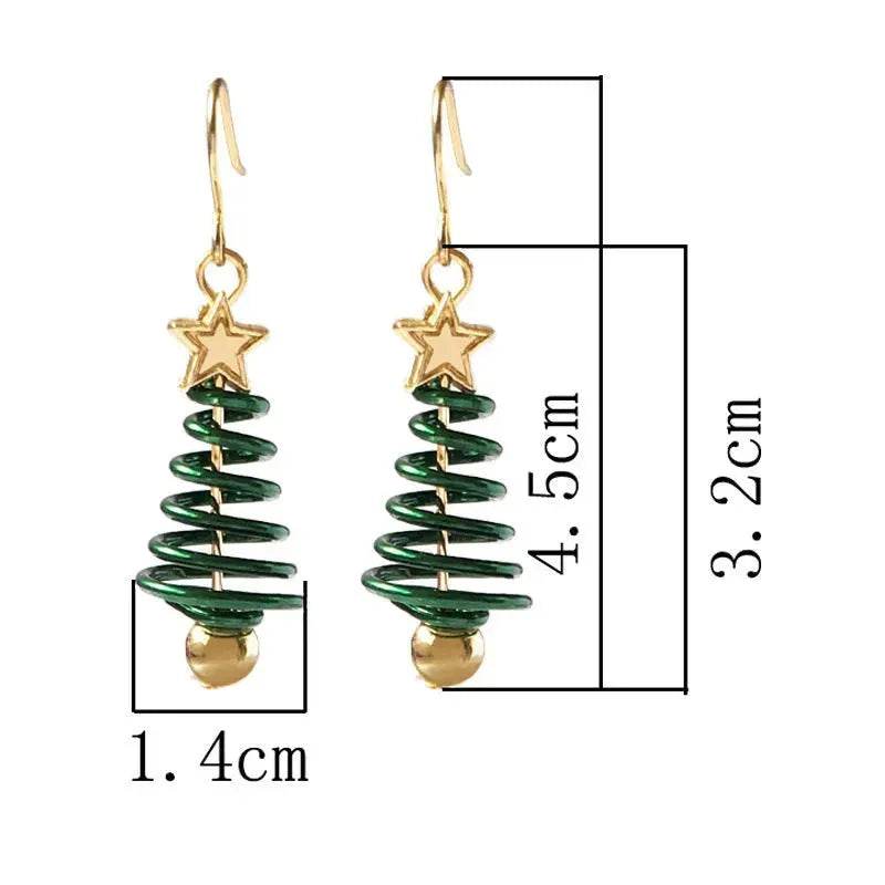 Christmas Earrings Tree Star DIY Earrings - EX-STOCK Canada