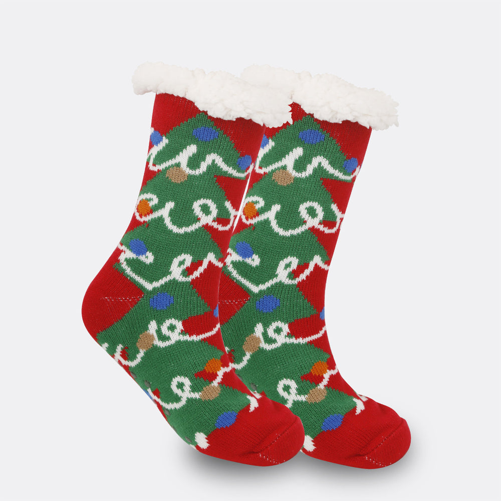 Christmas Women's Thickened Fleece-lined Room Socks EX-STOCK Canada