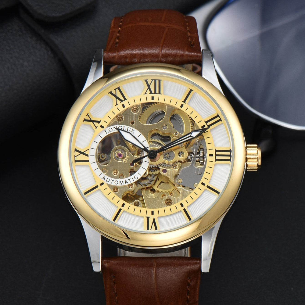 Men's Mechanical Watch Roman Scale Waterproof Fashion Business - EX-STOCK Canada