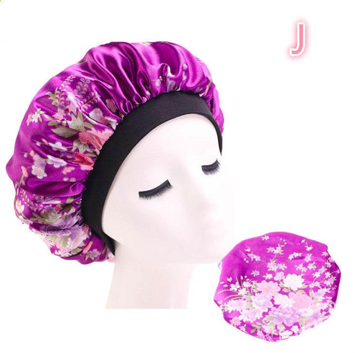 Beauty print Satin Silk Hair Bonnet for sleeping - EX-STOCK Canada