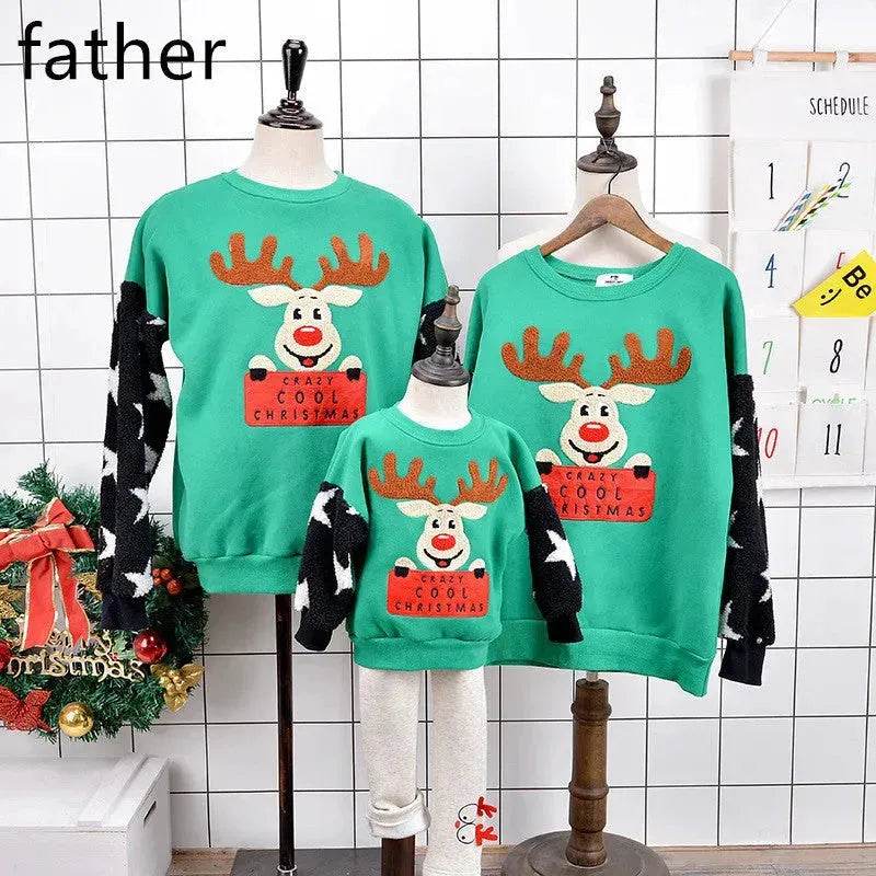 Family Christmas Deer Santa claus sweatshirt - EX-STOCK Canada