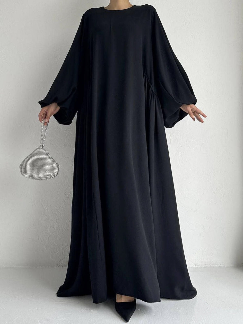 Middle East Muslim Women's Wear Plain Clothing Robe - EX-STOCK Canada