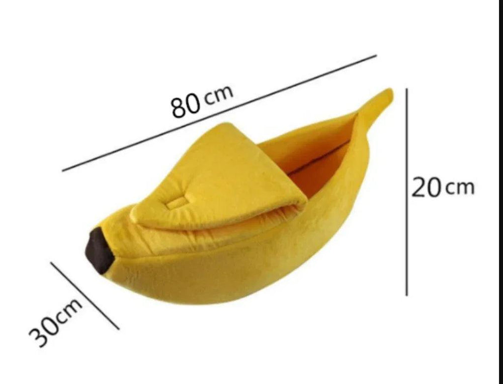 Pet House Dog Bed Banana Shape Dog House Cute Pet Kennel Nest Warm Dog Sofas Sleeping Bed EX-STOCK Canada