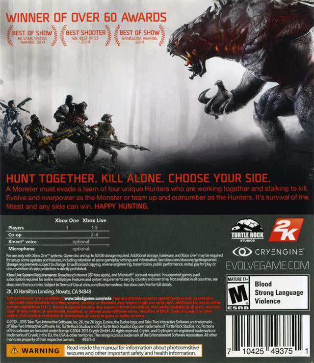 Evolve (serveur fermé)