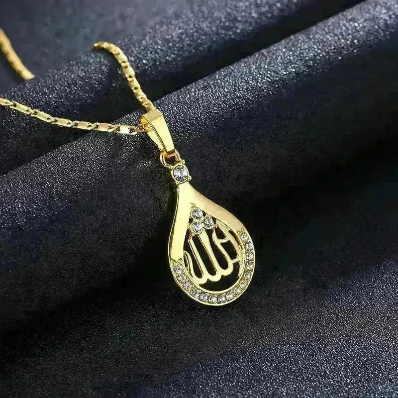 Creative Middle East Drop-shaped Copper Necklace for Wpmen - EX-STOCK CANADA