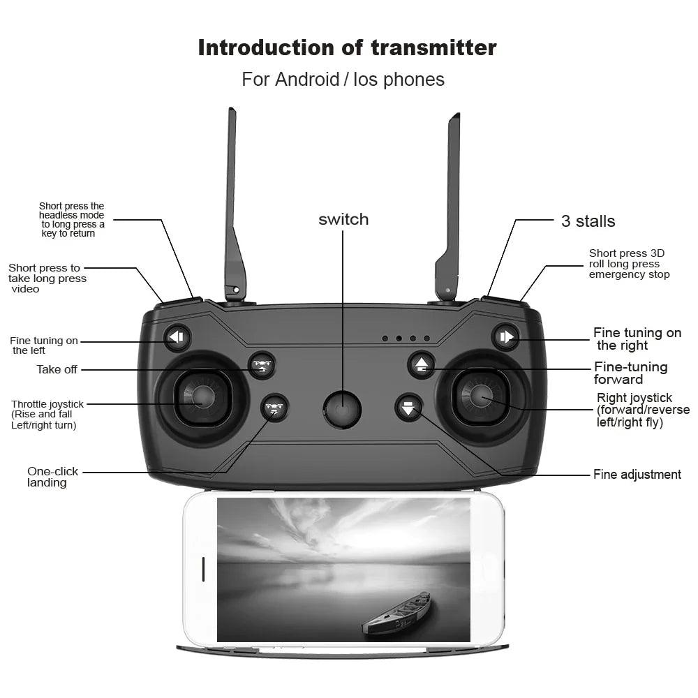 S163 Dual Camera Aerial Remote Control Four Axis Folding UAV EX-STOCK Canada