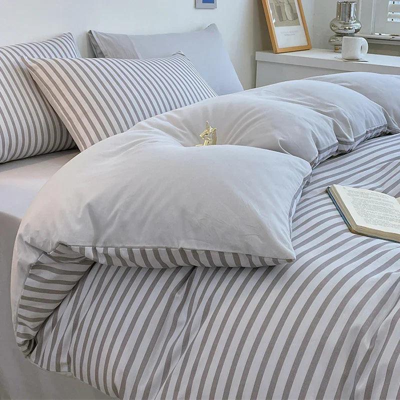 Pure Cotton Class A Four-piece Quilt Cover Household Pure Cotton Bed Sheet Duvet Cover EX-STOCK Canada