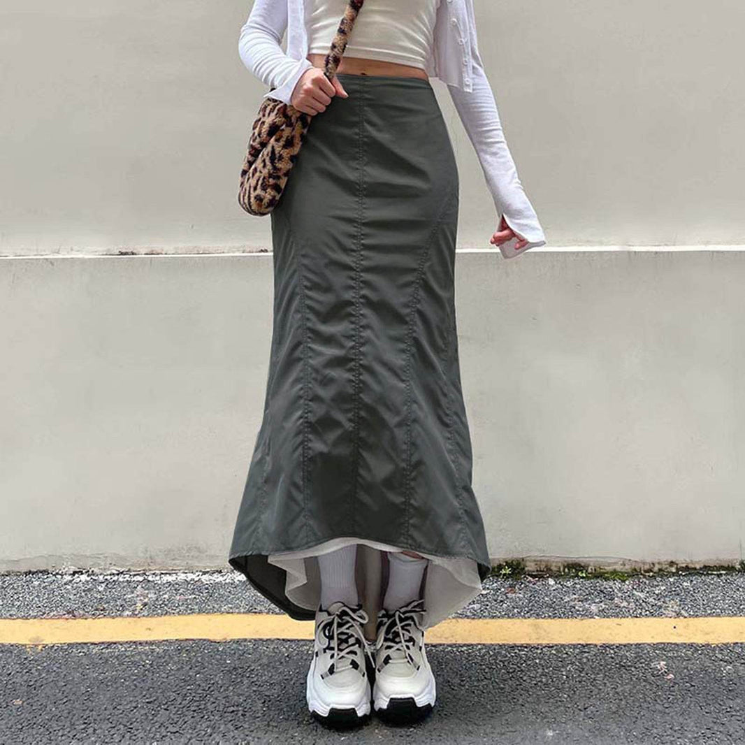 Casual Millennium Style Irregular Hip Bag Irregular Fishtail Skirt - EX-STOCK Canada
