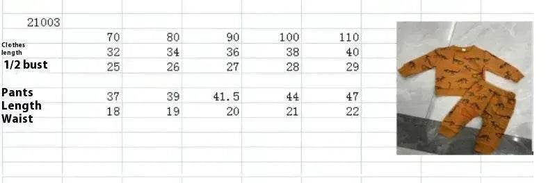 Infant Toddler Bone Dragon Floral Print Long Sleeve Pullover Trousers Two-piece Set In Stock Wholesale - EX-STOCK Canada