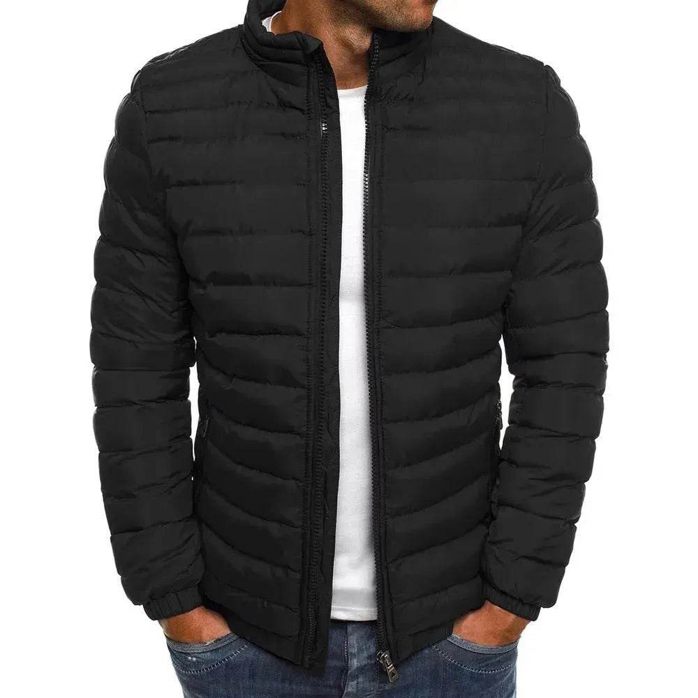 Autumn Winter Windproof Long Puffer Jackets for Men Cotton Padded - EX-STOCK Canada