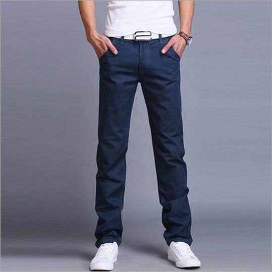 Slim fit straight leg Trouser Casual for Men's - EX-STOCK Canada