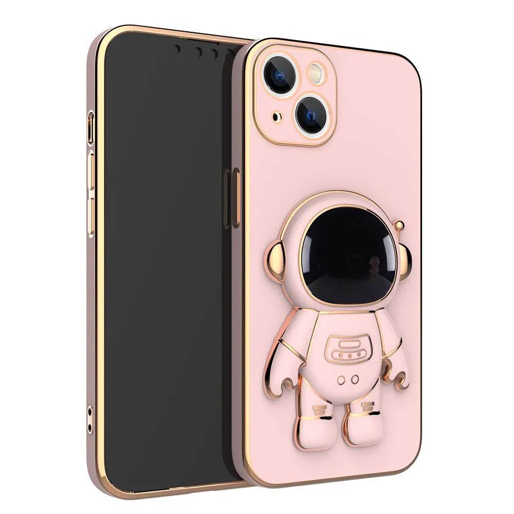 3D Astronaut Phone Case Anti-Drop Electroplating Bracket - EX-STOCK Canada