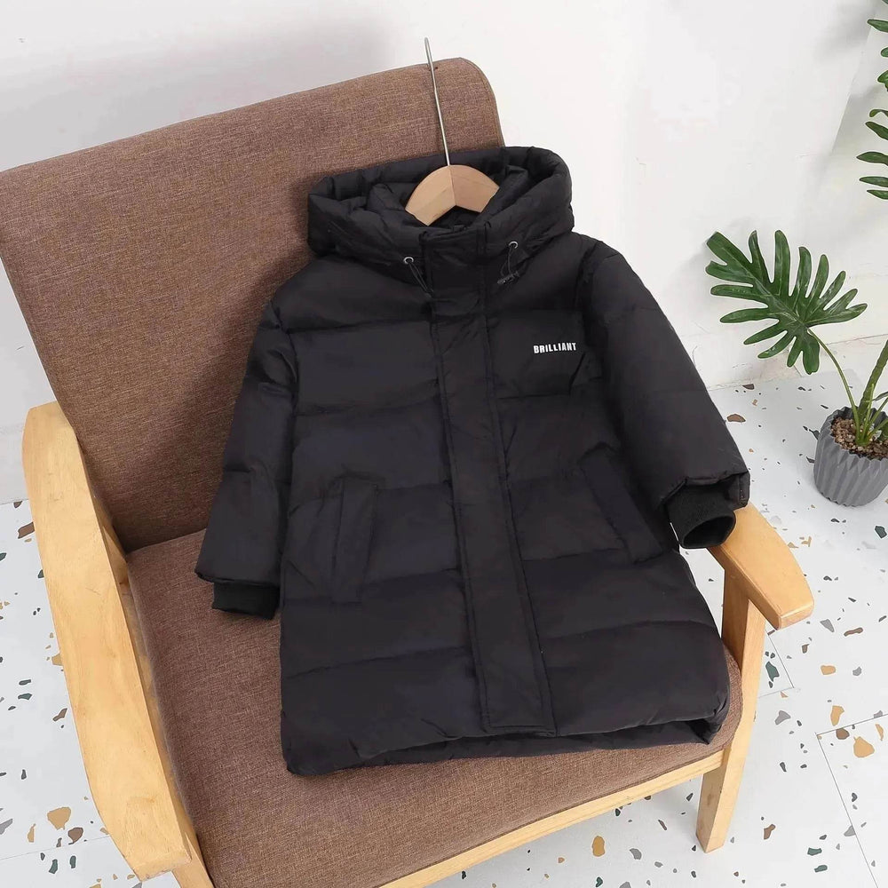 Children's Mid-length Down Jacket Thickened Winter Jacket for kids - EX-STOCK Canada