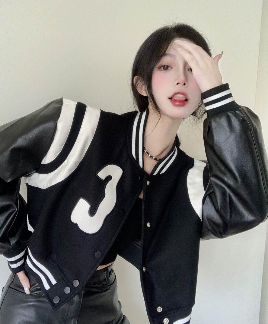Retro Cropped Athleisure Jacket women - EX-STOCK Canada