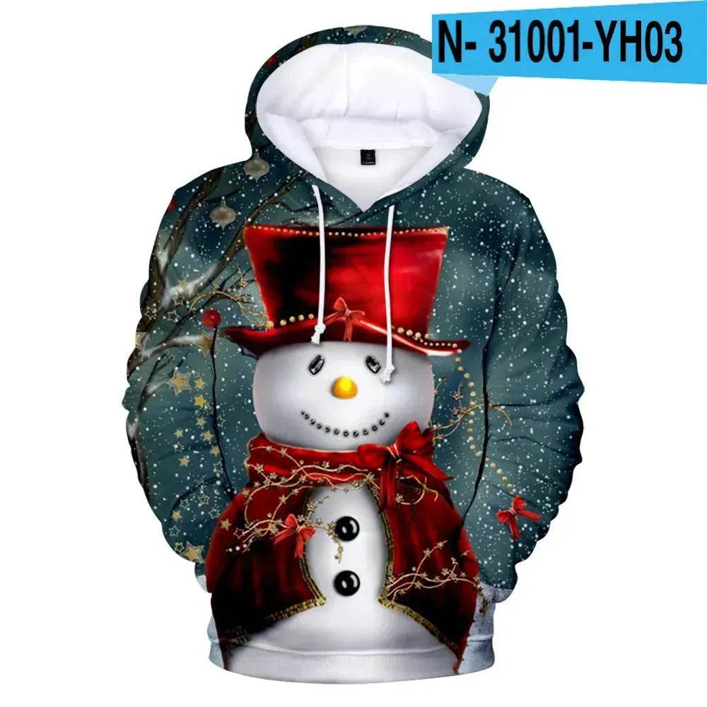 New Funny Christmas Printed Hoodie sweatshirt - EX-STOCK Canada
