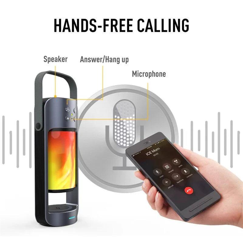 Flame Light Bluetooth Speaker Creative and Multifunctional EX-STOCK Canada