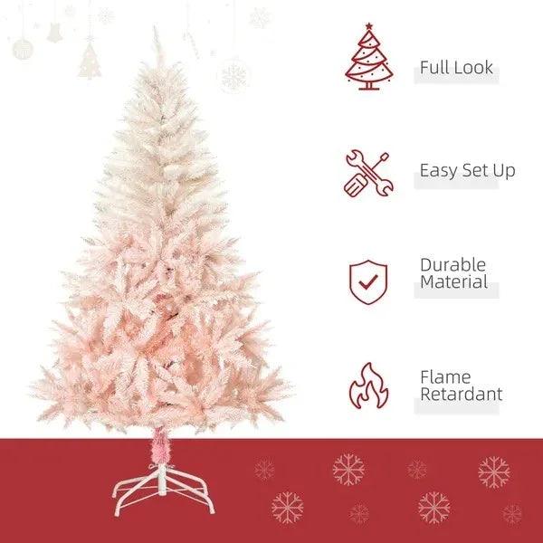 5ft Artificial Christmas Tree Home Decoration Automatic Open White EX-STOCK Canada