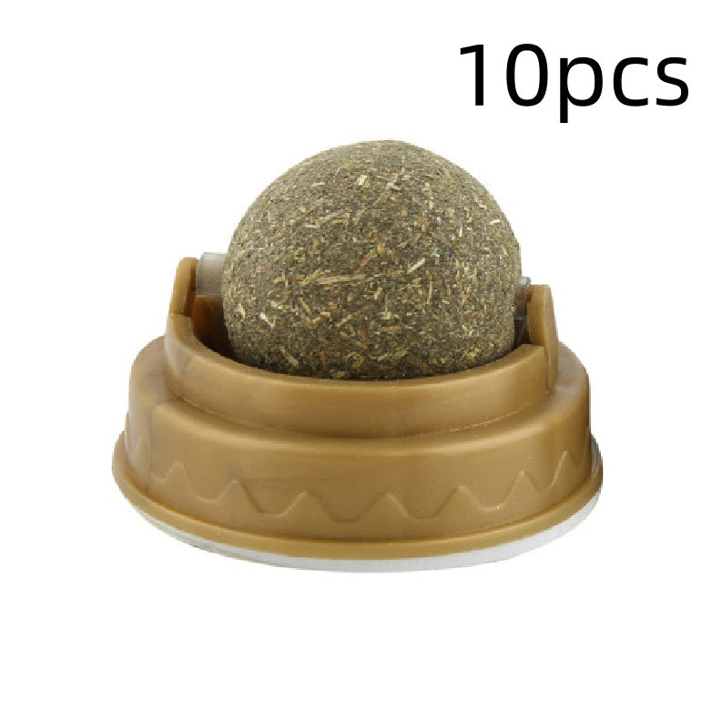 Katzenminze-Bällchen Katzenleckerlis Rotierendes Molaren-ZahnpflegeEX-STOCK Canada