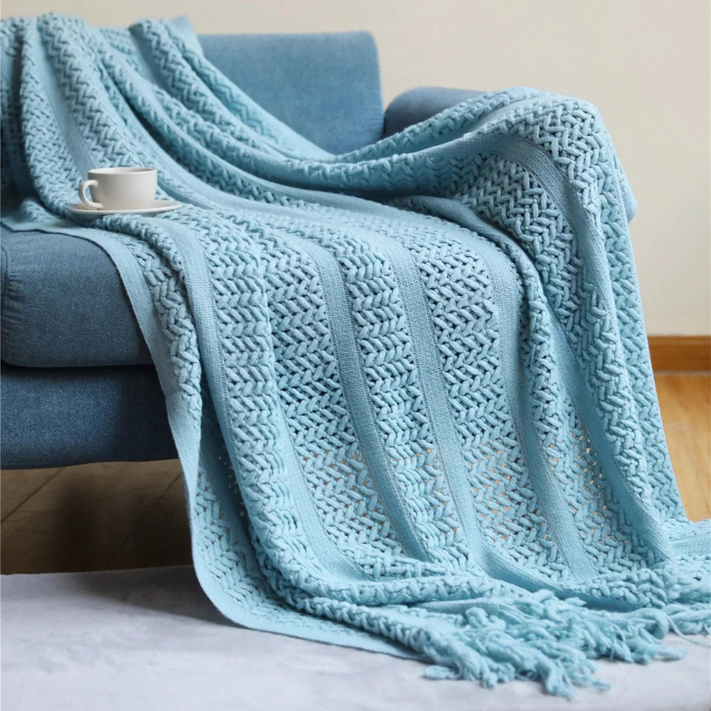 Couverture de canapé nordique Couverture Couverture en tricot Couverture pour hébergement hôtelierEX-STOCK Canada