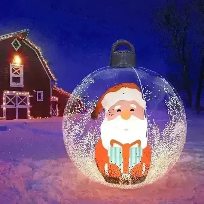 Inflatable Snowman Santa Claus Hanging Christmas Ball decoration - EX-STOCK CANADA