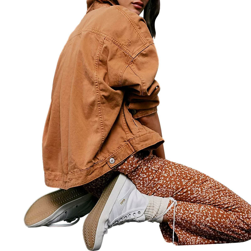 European And American Loose Fashion Denim Jacket Women EX-STOCK Canada