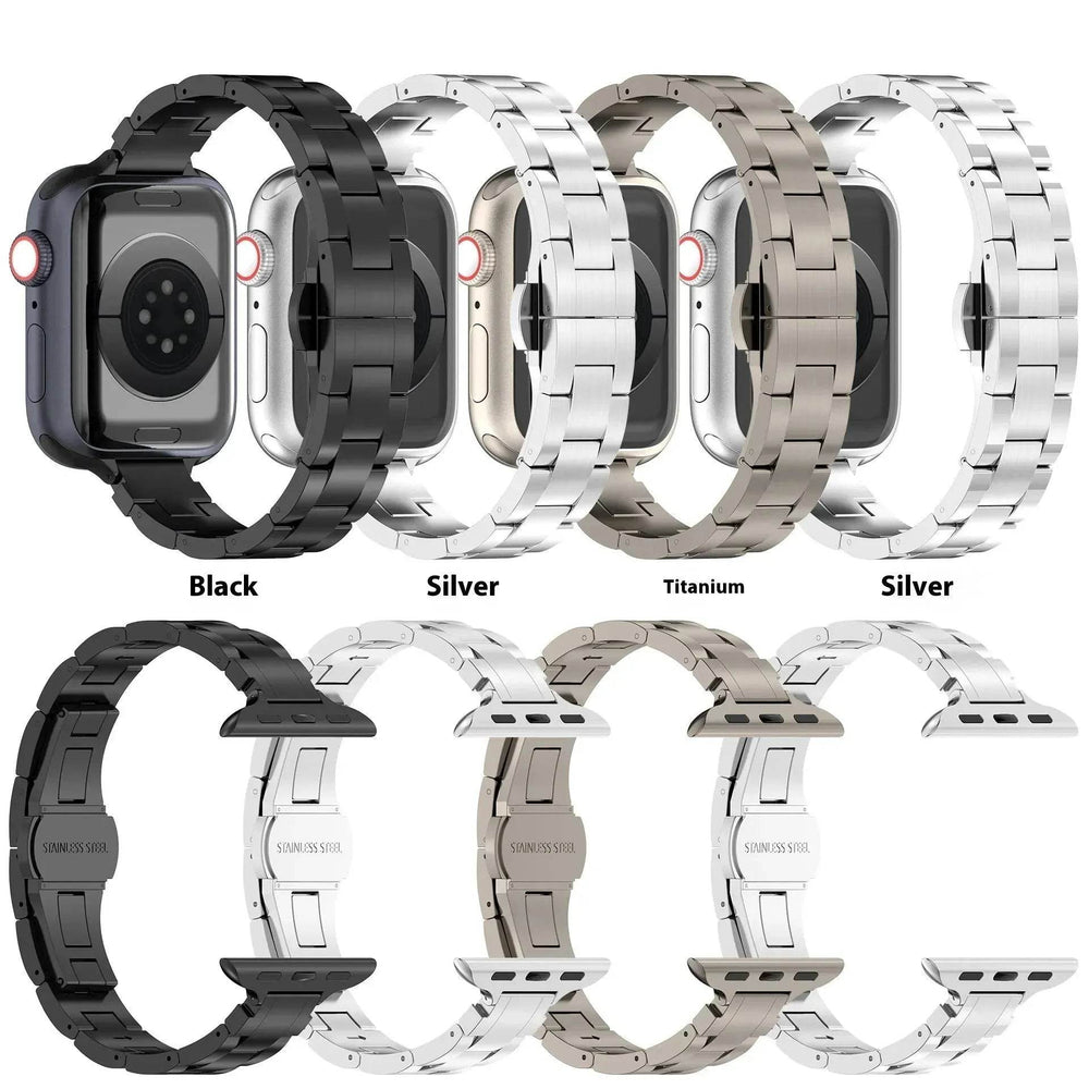 Replaceable Metal Watch Strap Suitable for Apple Smartwatch - EX-STOCK Canada
