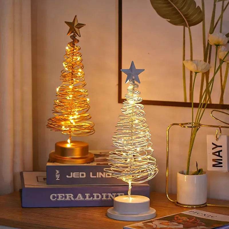 Spiral LED Light Christmas Tree Decoration Night Light Ornaments - EX-STOCK Canada