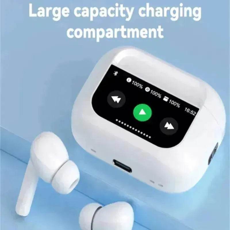 Touch Screen Bluetooth Headset With Screen TWS Active Noise Reduction - EX-STOCK Canada